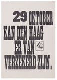 29 Oktober den Haag er van verzekerd zijn (Opland)