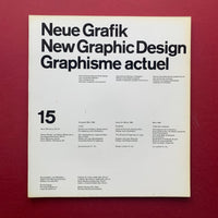 Neue Grafik / New Graphic Design / Graphisme actuel – First Edition Complete Set