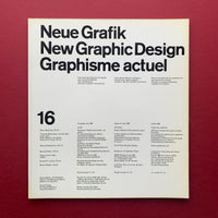 Neue Grafik / New Graphic Design / Graphisme actuel – First Edition Complete Set