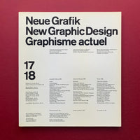 Neue Grafik / New Graphic Design / Graphisme actuel – First Edition Complete Set