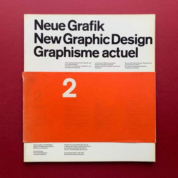 Neue Grafik / New Graphic Design / Graphisme actuel – First