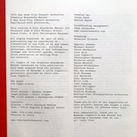 New York City Transit Authority Graphics Standard Manual (Kickstarter 1st Edition)