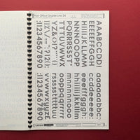 Post Office Transfer Sheets, Letraset Catalogue
