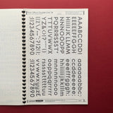 Post Office Transfer Sheets, Letraset Catalogue
