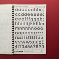 Post Office Transfer Sheets, Letraset Catalogue