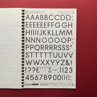 Post Office Transfer Sheets, Letraset Catalogue