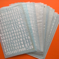 Letraset Instant Lettering (x33 sheets, boxed)