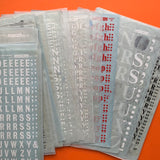 Letraset Instant Lettering (x33 sheets, boxed)