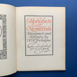 Alphabets & Numerals: Designed and Drawn by A.A. Turbayne