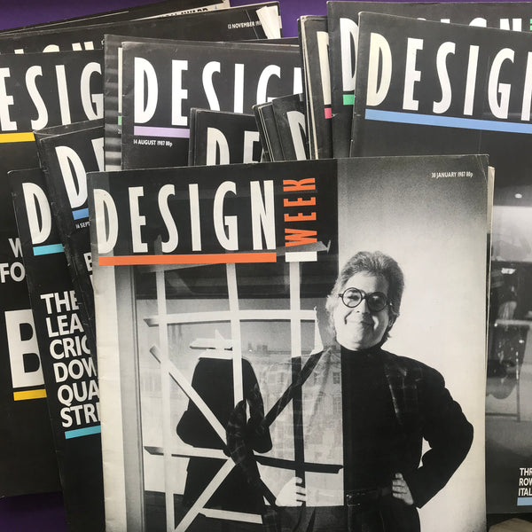 1987 Design Week (x41 Magazine LOT)