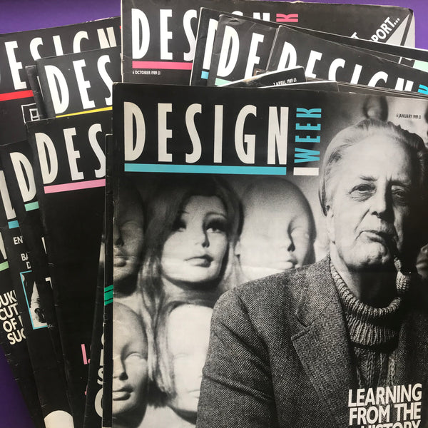 1989 Design Week (x34 Magazine LOT)