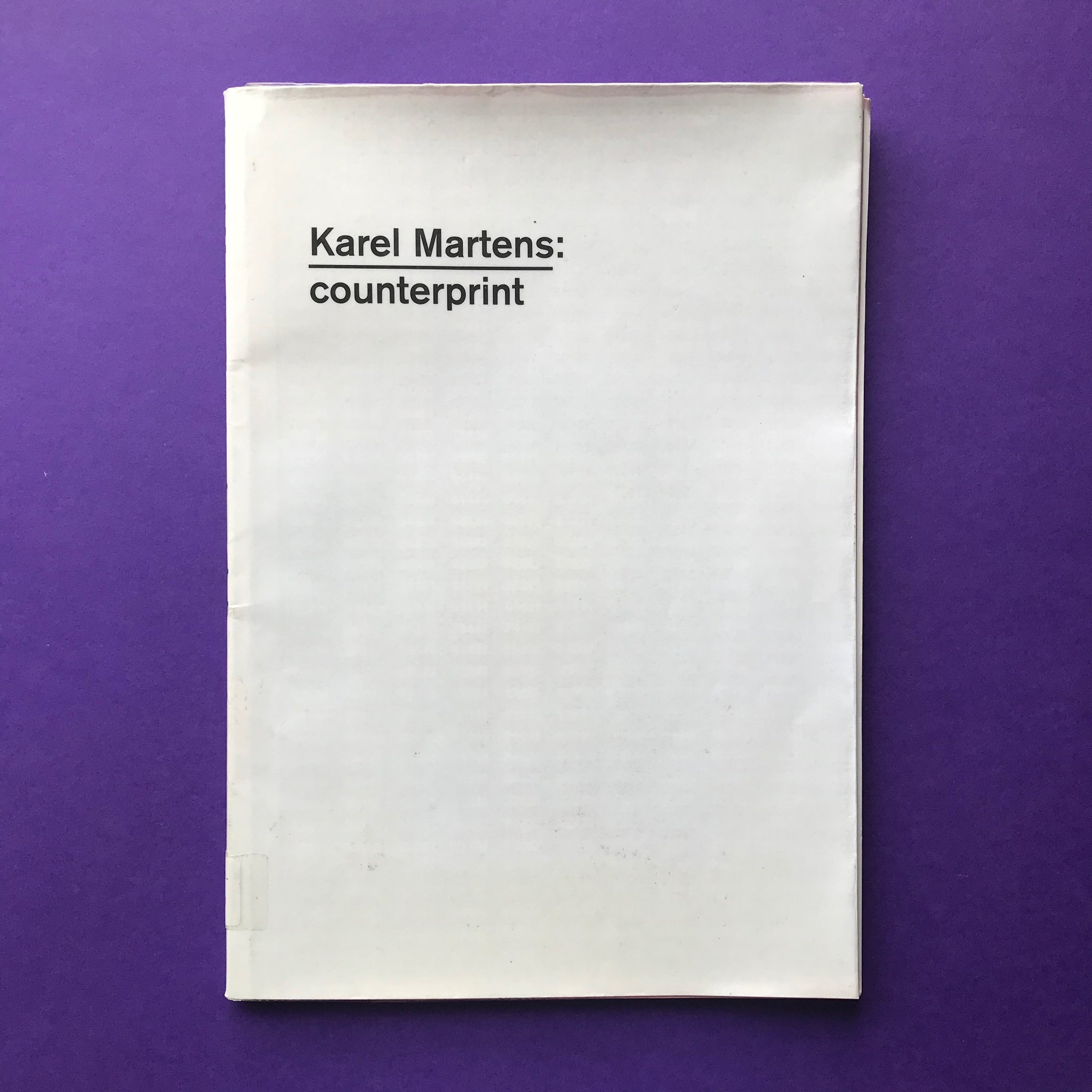 女性に人気！ Karel Martens: Arkive Print The – counterprint 洋書