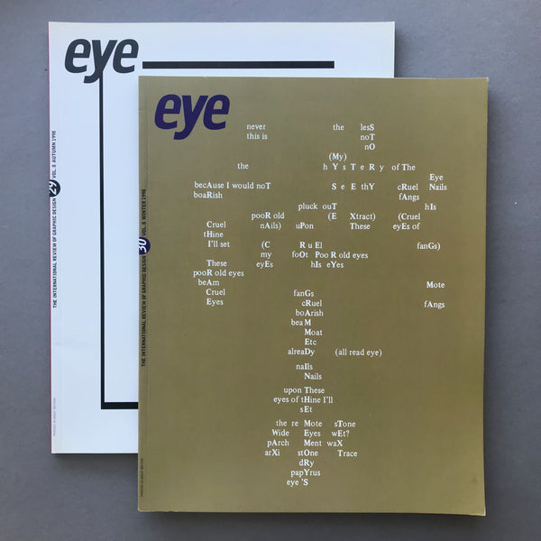 Eye Vol.8, No’s 29 & 30 / The International Review of Graphic Design LOT
