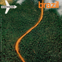 Swissair Brazil (1972 Airview Poster)