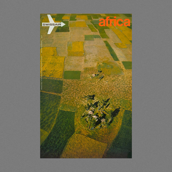 Swissair Africa (1971 Airview Poster)